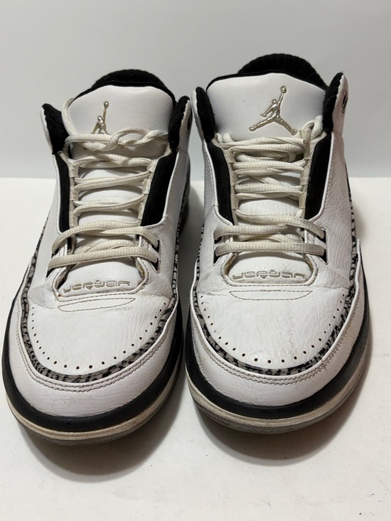 Nike Jordan Team Low 2.5 Size 18.5 White Cement Basketball Shoes GUC - Picture 7 of 11